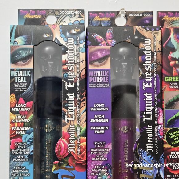 Ioni Metallic Eyeshadow Teal & Purple New In Box Plus GID Green Eyeshadow - Picture 5 of 5